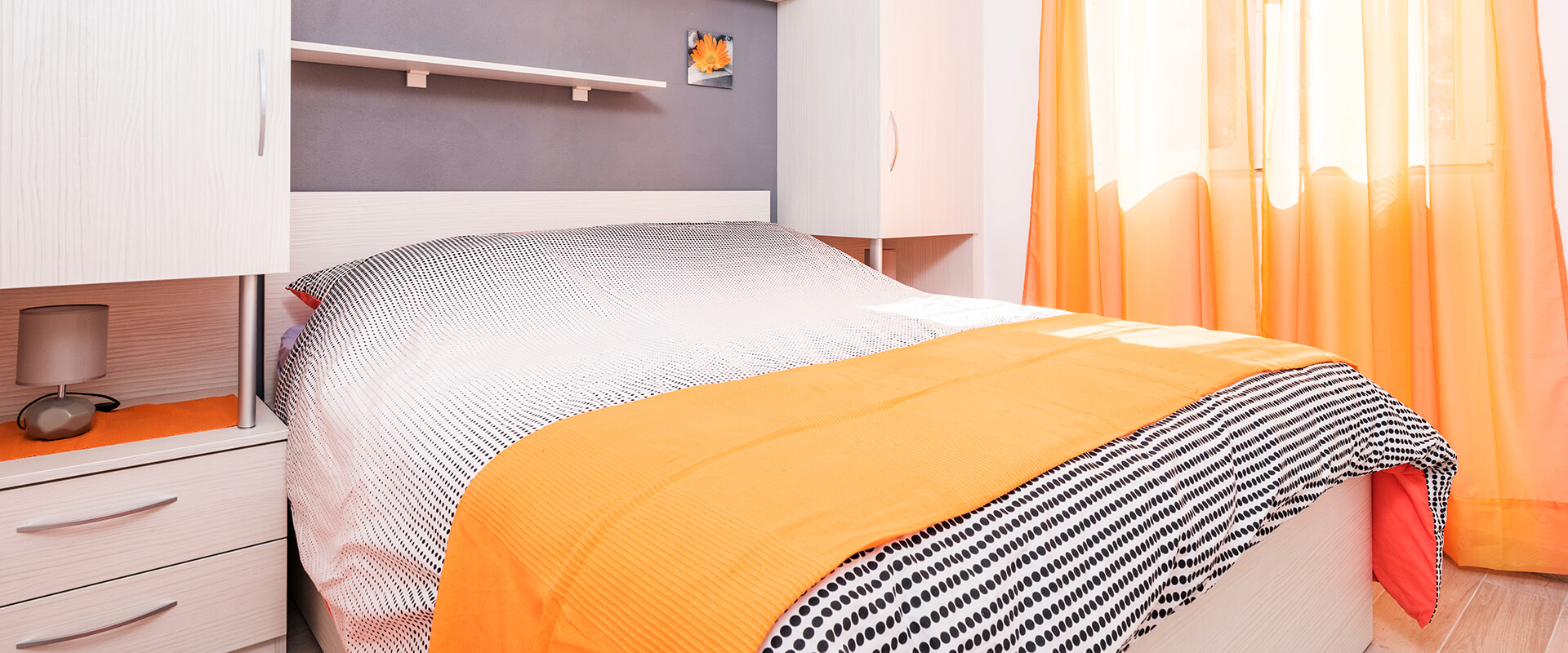 Beedroom with bed in villa Beleca